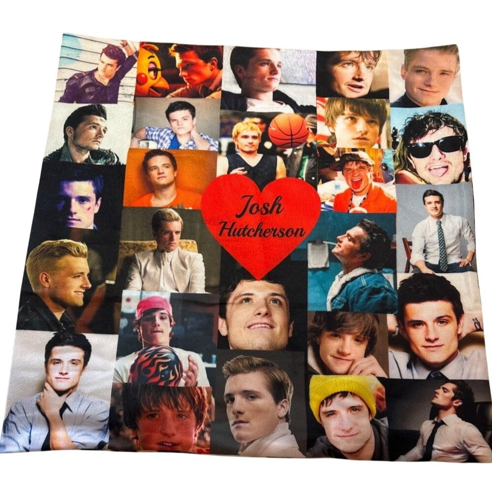 Josh Hutcherson Celebrity Throw Pillow Cover 18"x18" 100% Polyester Multicolor